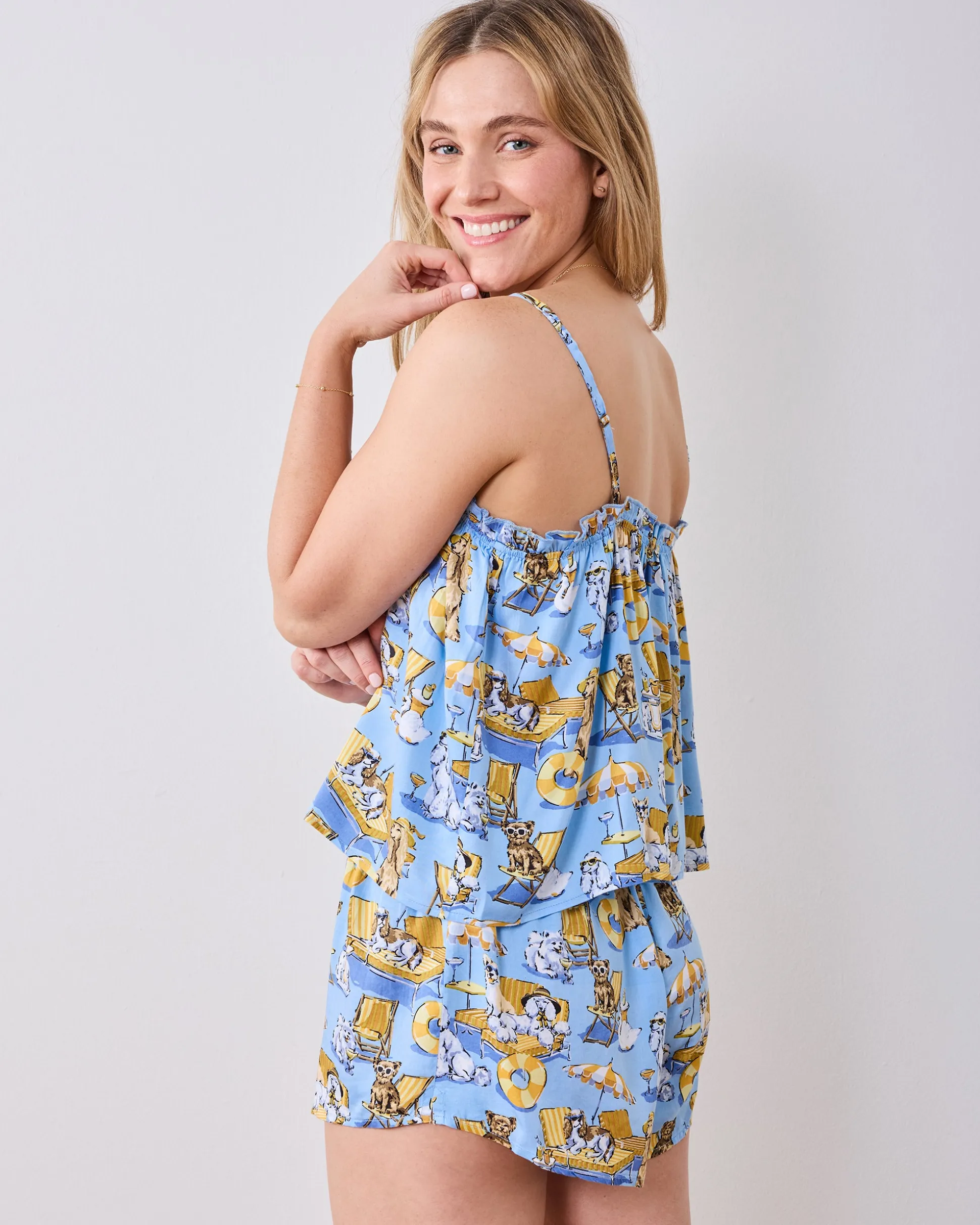 Eco Satin Sydney Set in Palm Royale Pooches