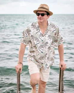 Eco Satin Vacation Camp Shirt in Bagheera