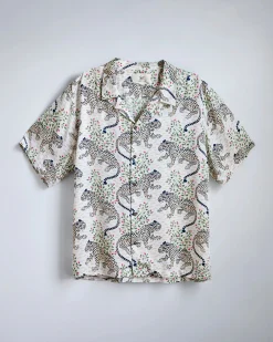 Eco Satin Vacation Camp Shirt in Bagheera