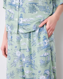 Eco Satin Wildest Dreams Set in Mermaid Toile