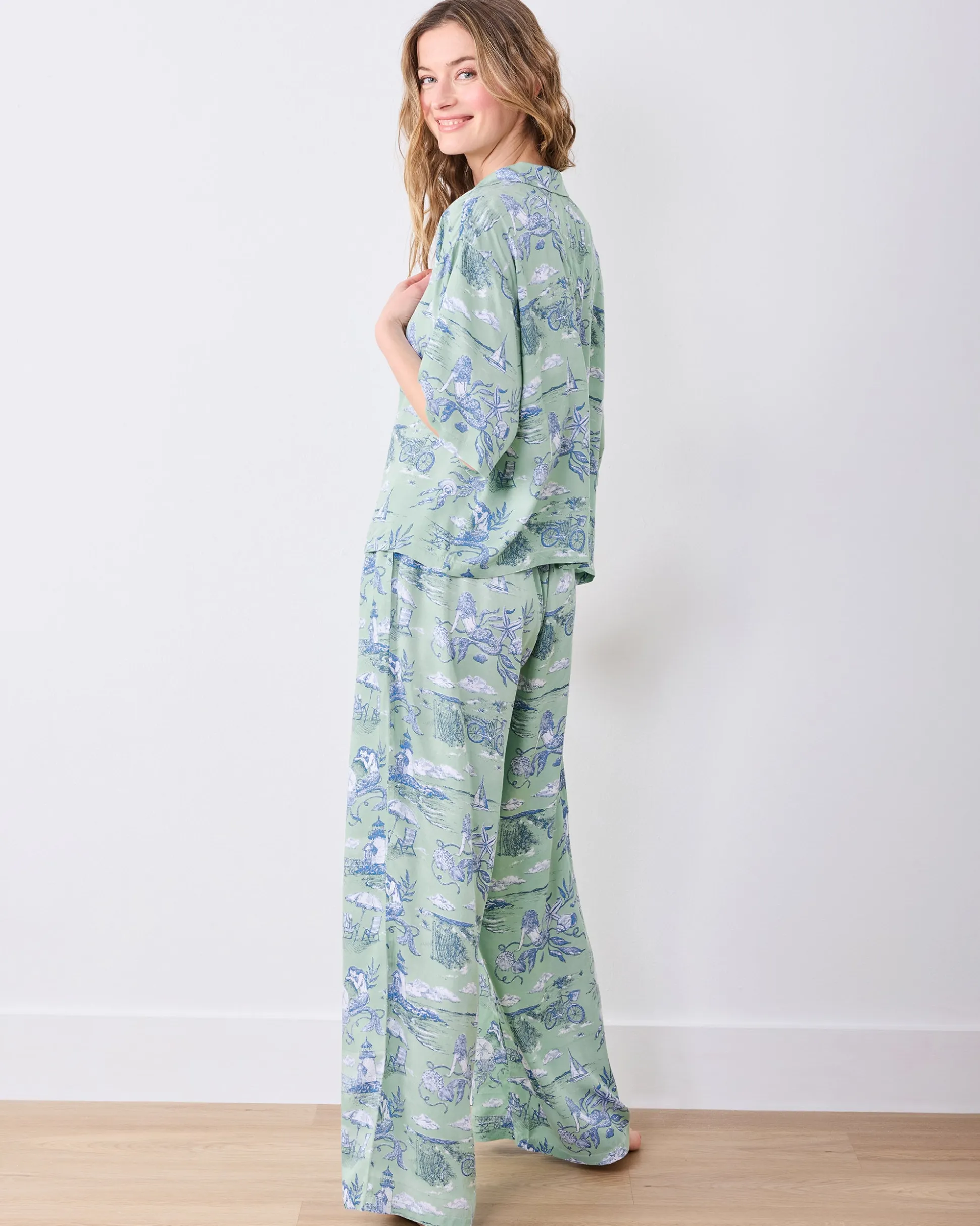 Eco Satin Wildest Dreams Set in Mermaid Toile