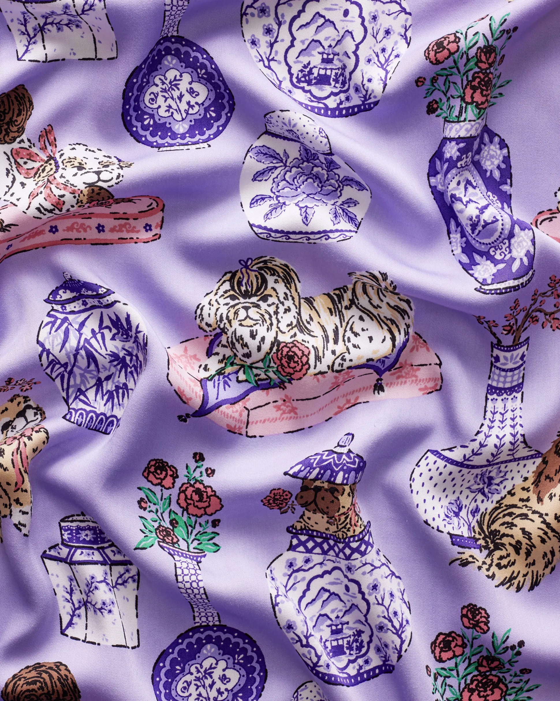 Eco Satin Wildest Dreams Set in Fancy Dogs