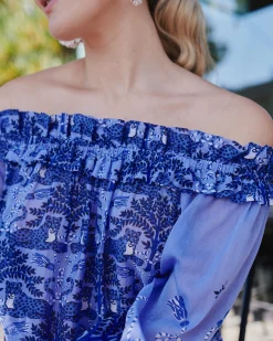 Elegant Escape Top in Charming Cheetahs
