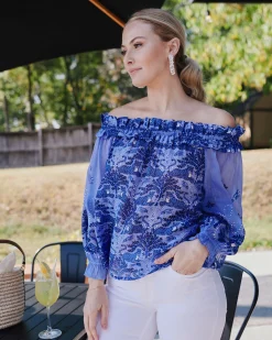 Elegant Escape Top in Charming Cheetahs