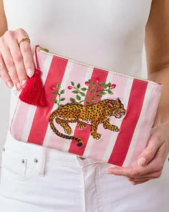 Embroidered Pouch in Bagheera