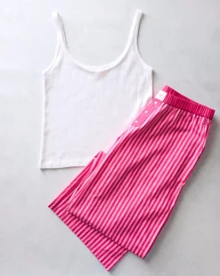 Esme Tank & Nola PJ Pants Bundle in Pink Stripes