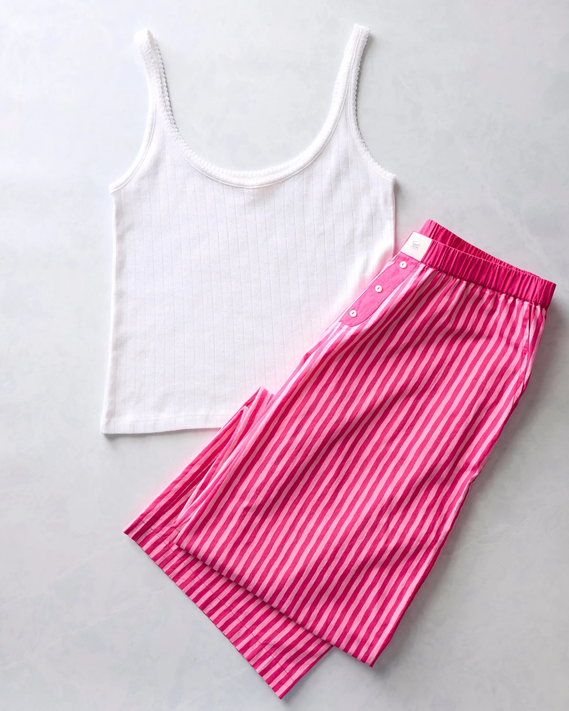 Esme Tank & Nola PJ Pants Bundle in Pink Stripes
