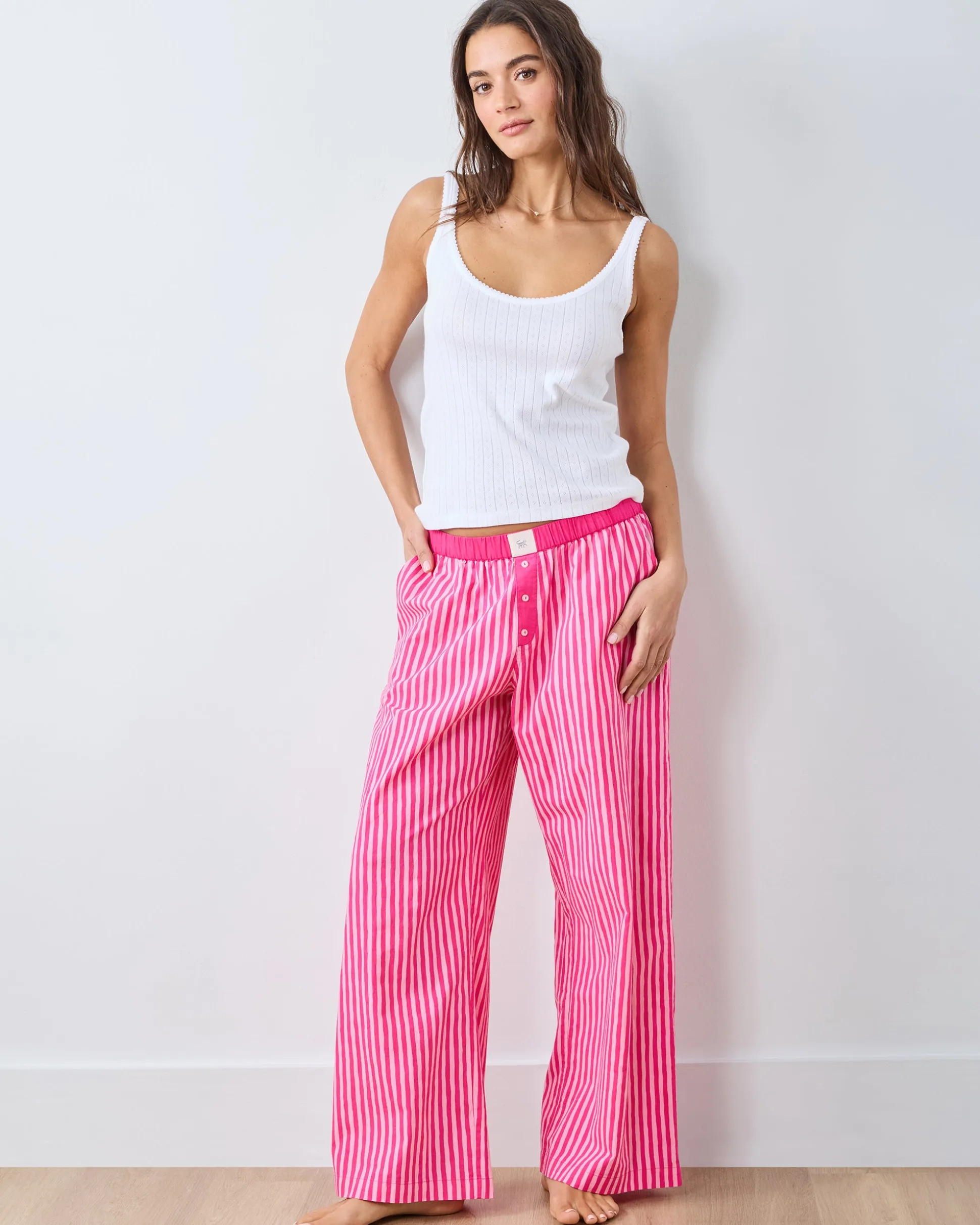 Esme Tank & Nola PJ Pants Bundle in Pink Stripes