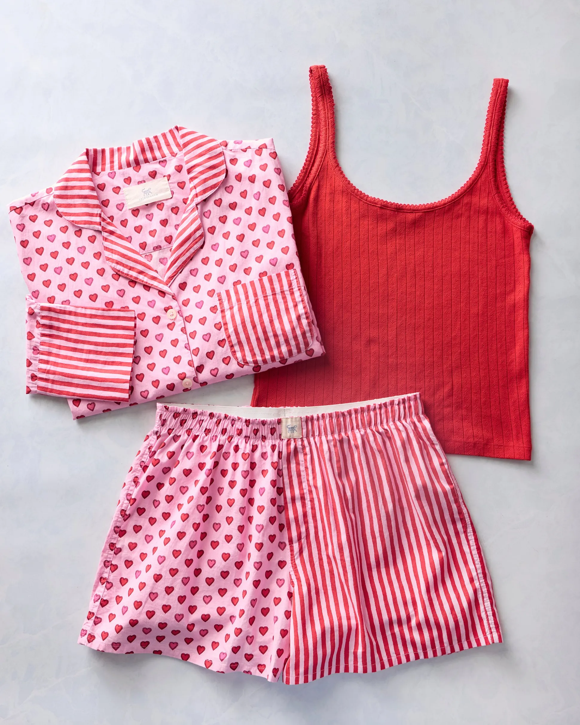 Esme Tank & Reese Set Bundle in Mini Candy Hearts