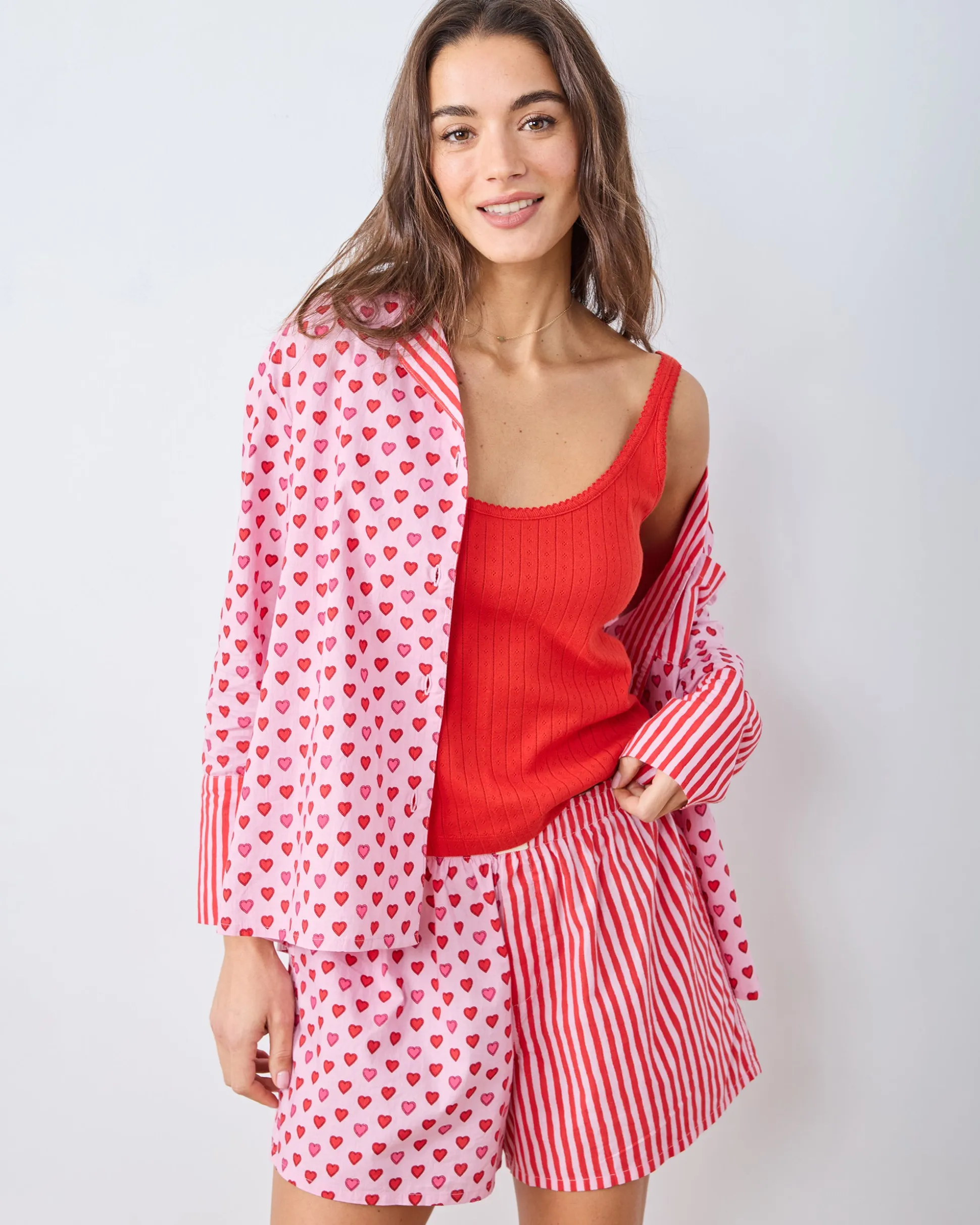 Esme Tank & Reese Set Bundle in Mini Candy Hearts