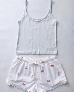Esme Tank & Ruffle Shorts Bundle in Freshly Baked