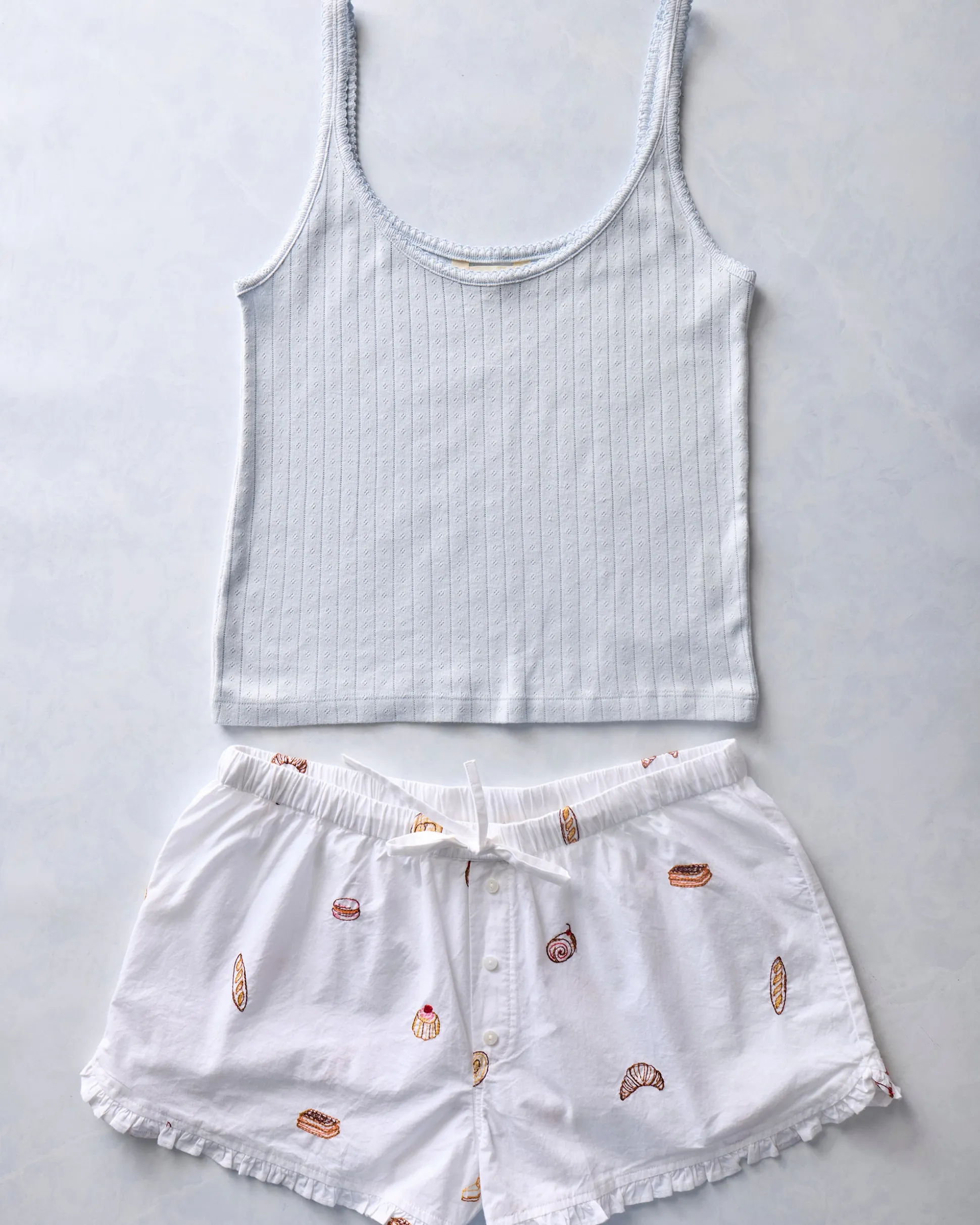 Esme Tank & Ruffle Shorts Bundle in Freshly Baked