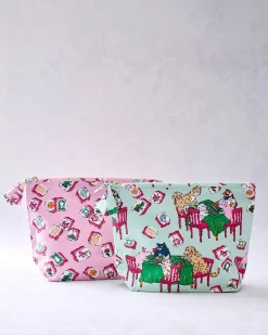 Essentials Pouch Bundle in Mah Jongg Menagerie & Lucky Tiles
