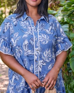 Estelle Dress in Heron Landing