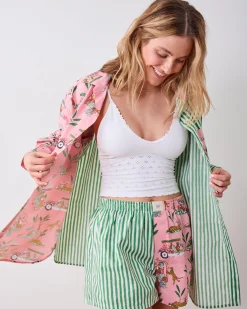 Everyday Button Down in Cabana Cats