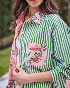 Everyday Button Down in Cabana Cats