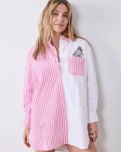 Everyday Button Down in Spa Day Stripes