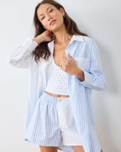 Everyday Button Down in Weekend Stripes