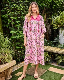 Flower Charmer Midi in Island Muse