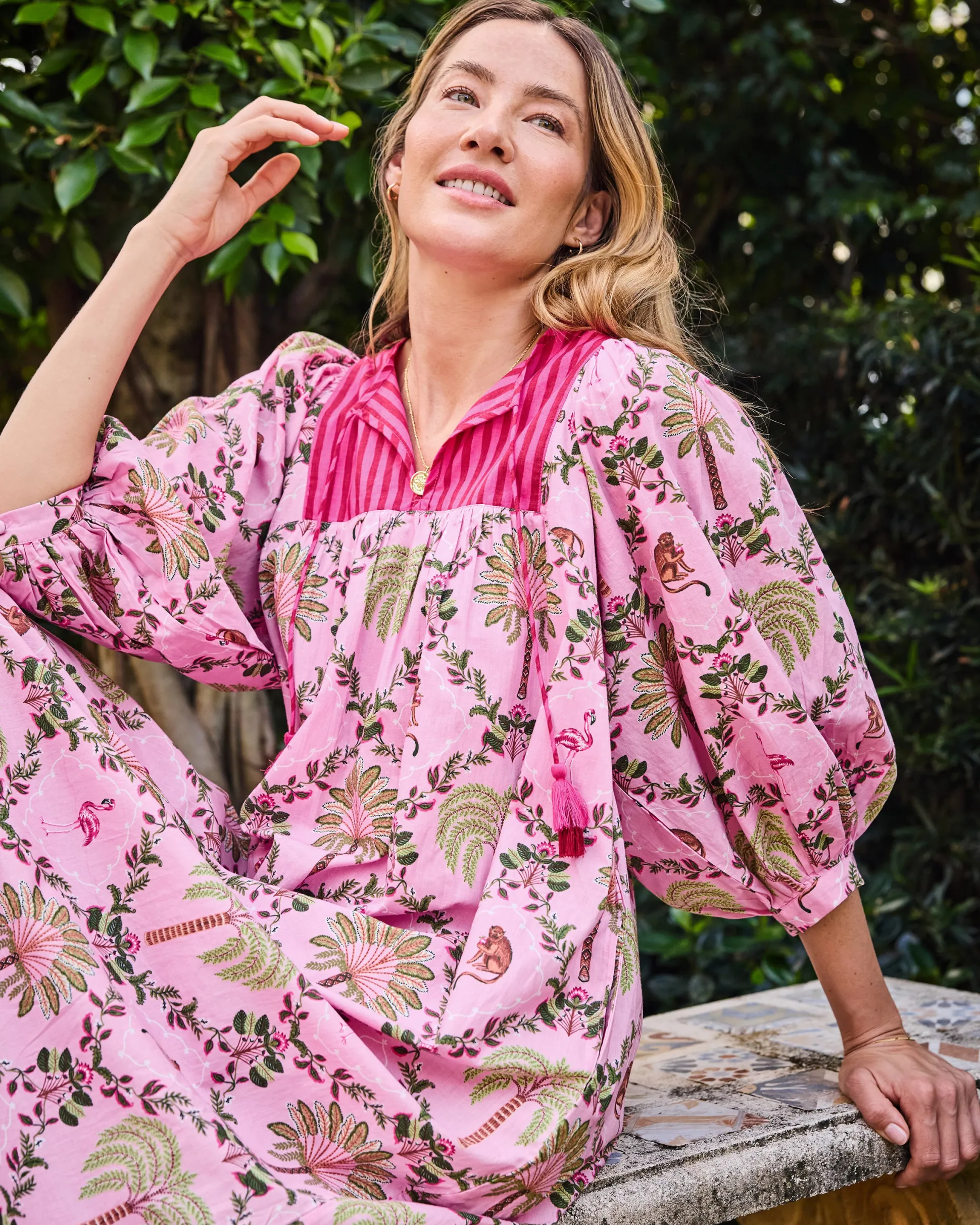 Flower Charmer Midi in Island Muse