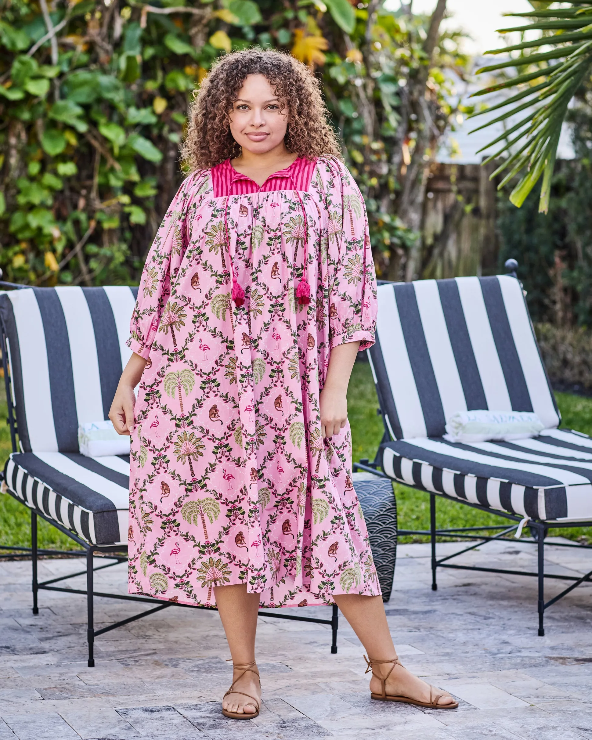 Flower Charmer Midi in Island Muse
