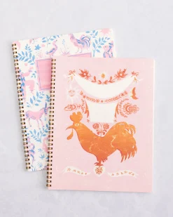French Storybook Notebooks in Pink and Blue
