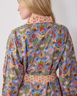 Getting Ready Robe in Bee Tapestry
