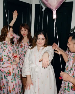 Getting Ready Robe in Bubbly Brunch