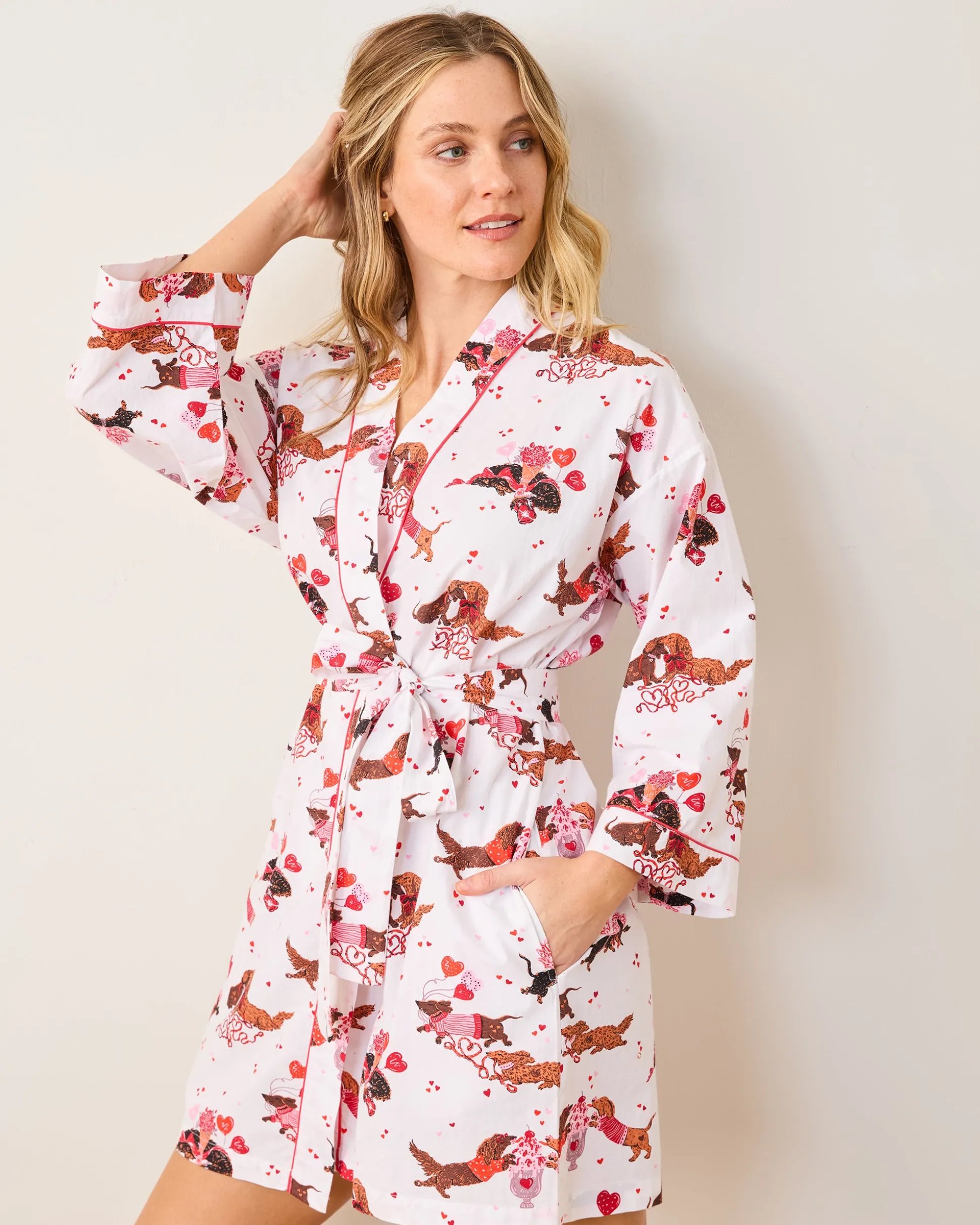 Getting Ready Robe in Dachshund Date