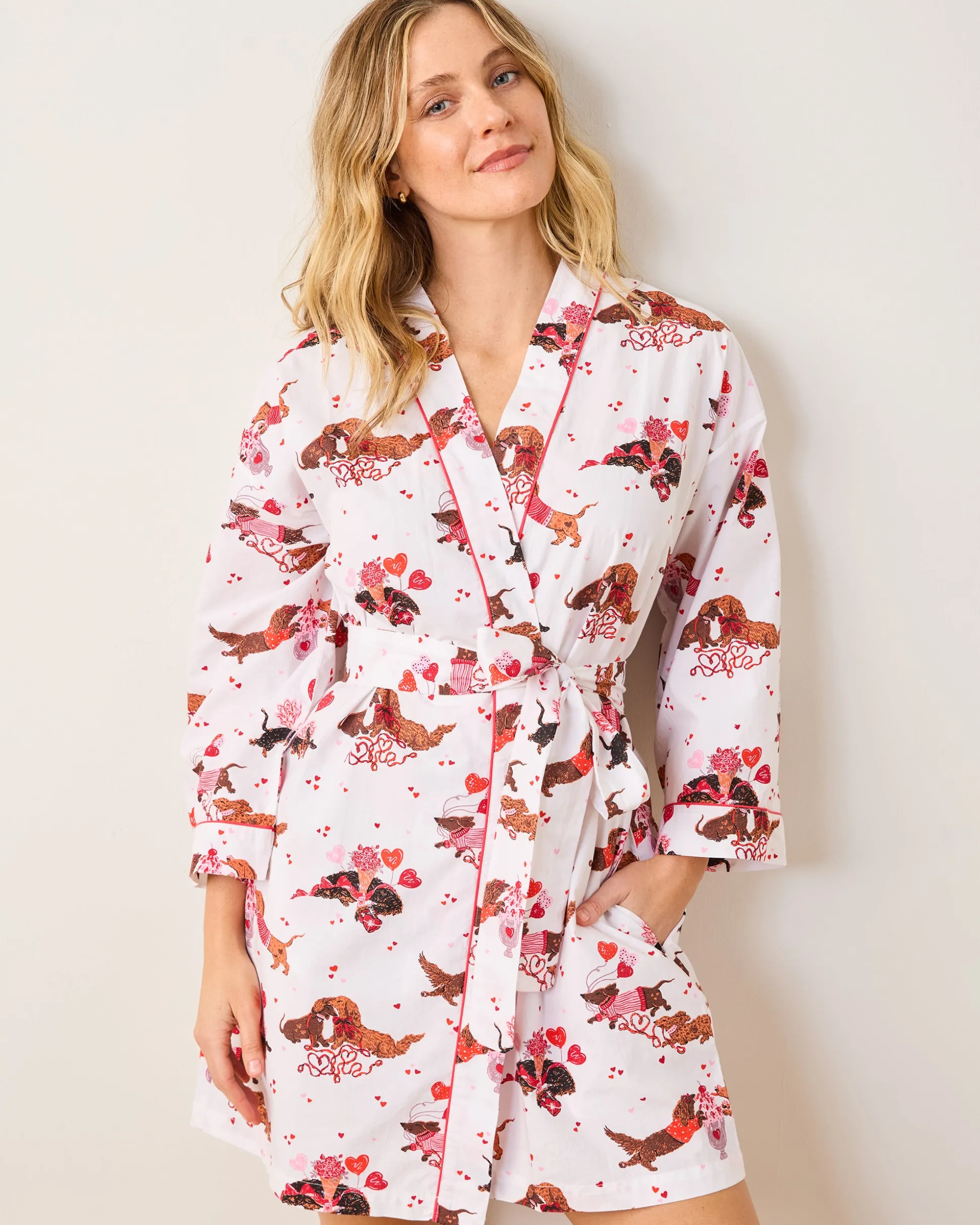 Getting Ready Robe in Dachshund Date