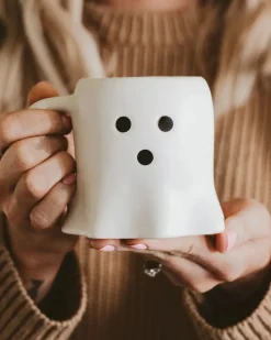 Ghost Coffee Mug in White