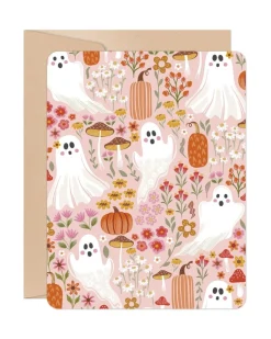 Ghosties Halloween Card in Floral Combo