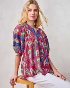 Greta Blouse in Palace Paisley