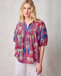 Greta Blouse in Palace Paisley