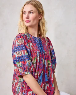 Greta Blouse in Palace Paisley