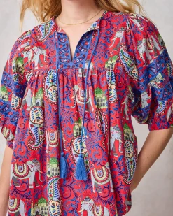 Greta Blouse in Palace Paisley