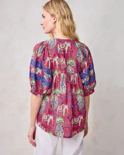 Greta Blouse in Palace Paisley