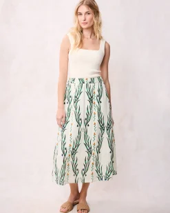 Gwyneth Skirt in Wildflower Vines