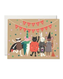 Halloween Critters Greeting Card in Multi