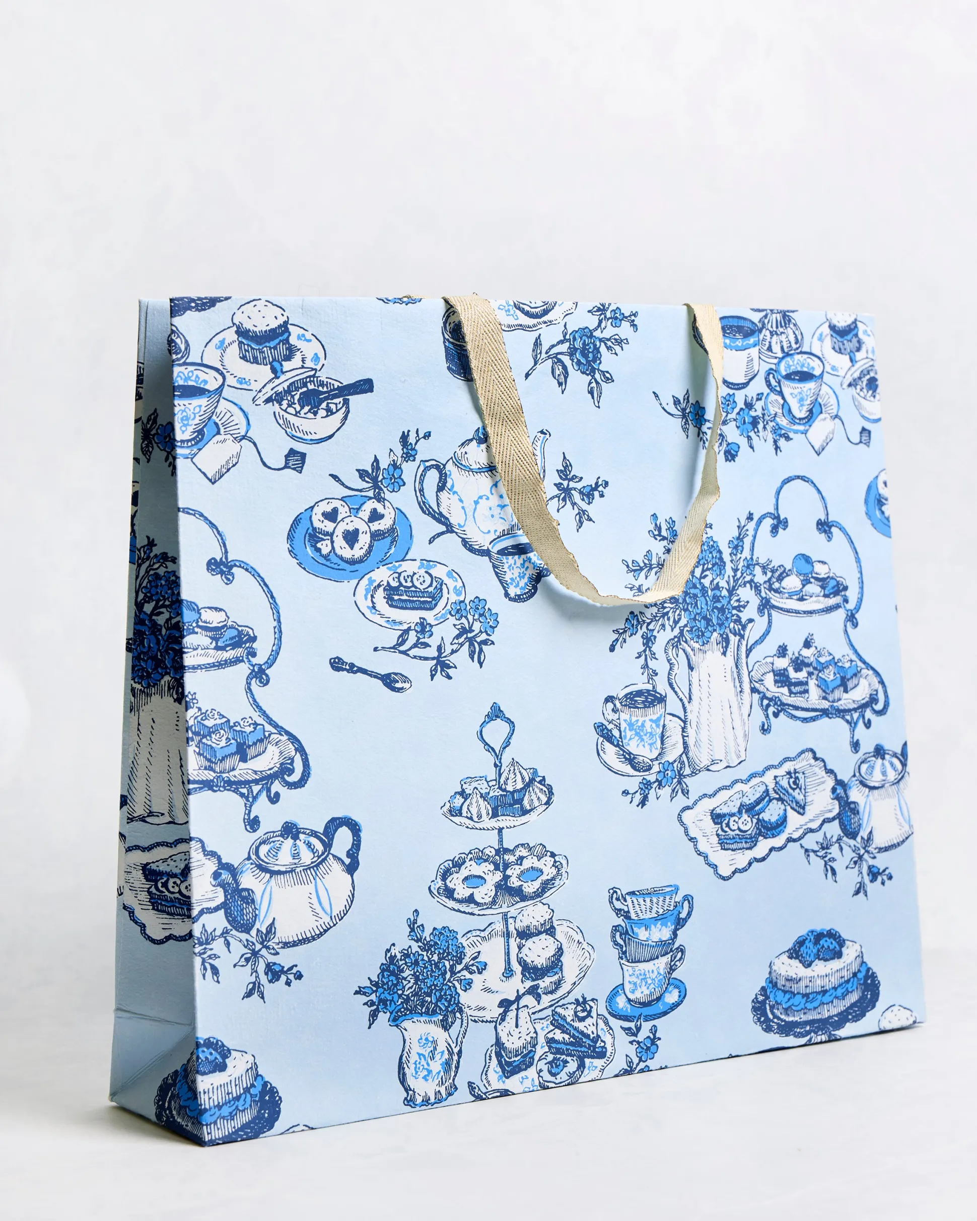 Handmade Gift Bag in High Tea Toile