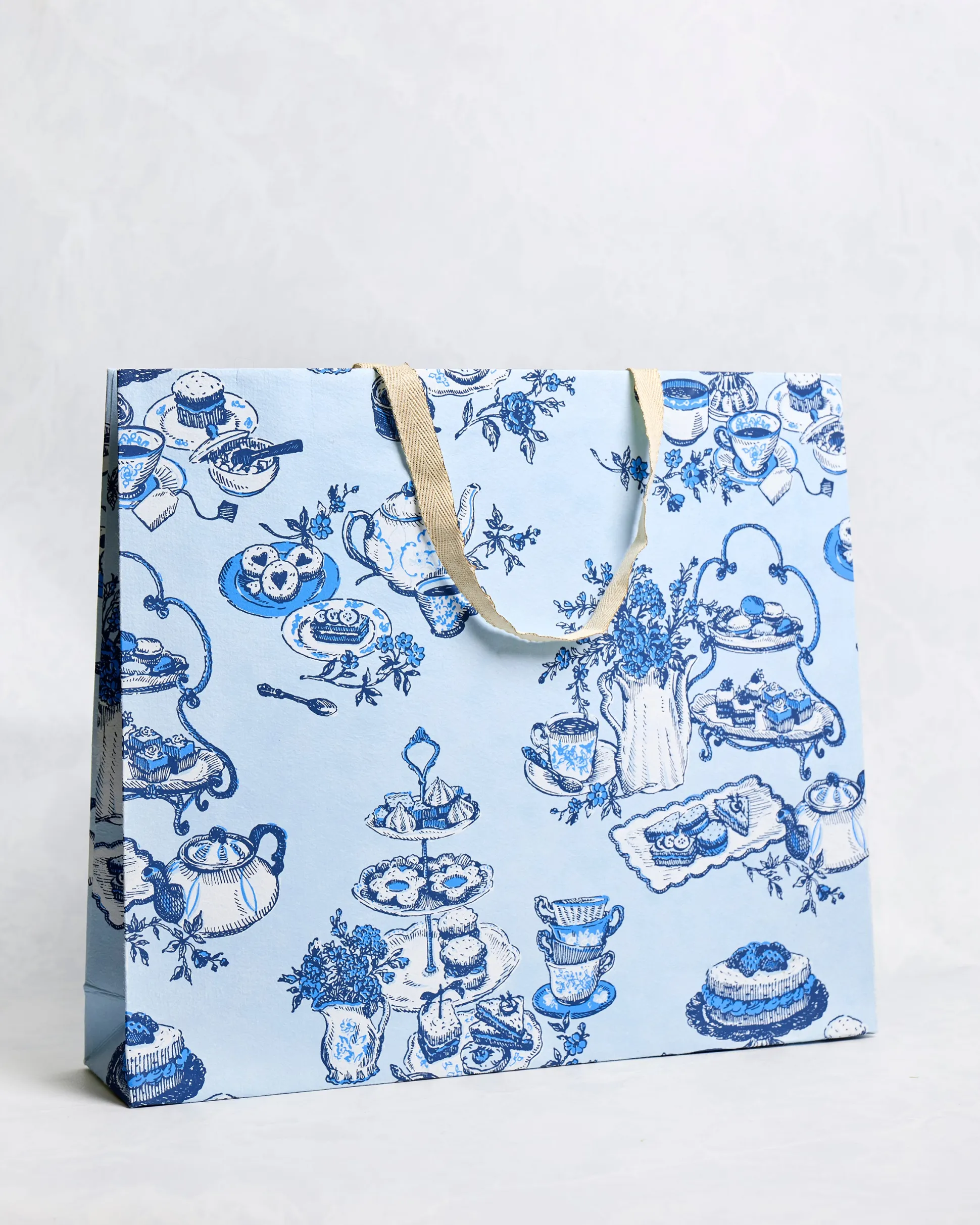 Handmade Gift Bag in High Tea Toile
