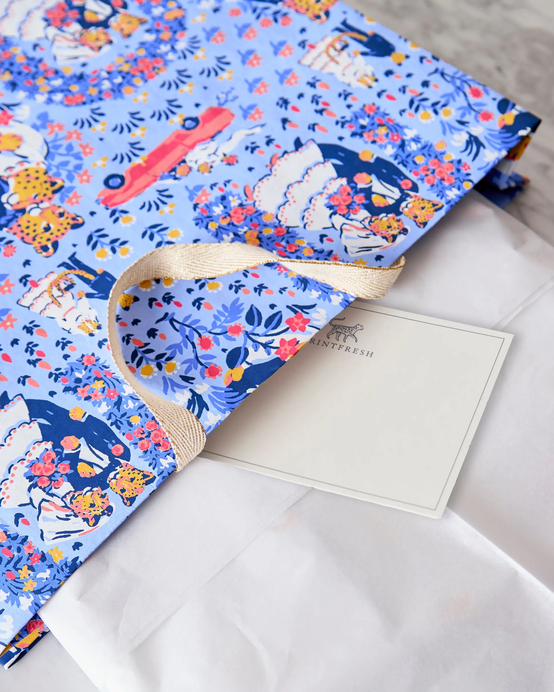 Handmade Gift Bag in Tie the Knot