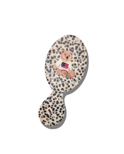 Hand Painted Americana Teddy Handbag Hero Brush in Leopard