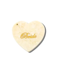 Hand Painted Bride Compact Mirror in Cream