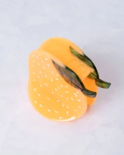 Hand- Painted Claw Hair Clip in Orange Slice