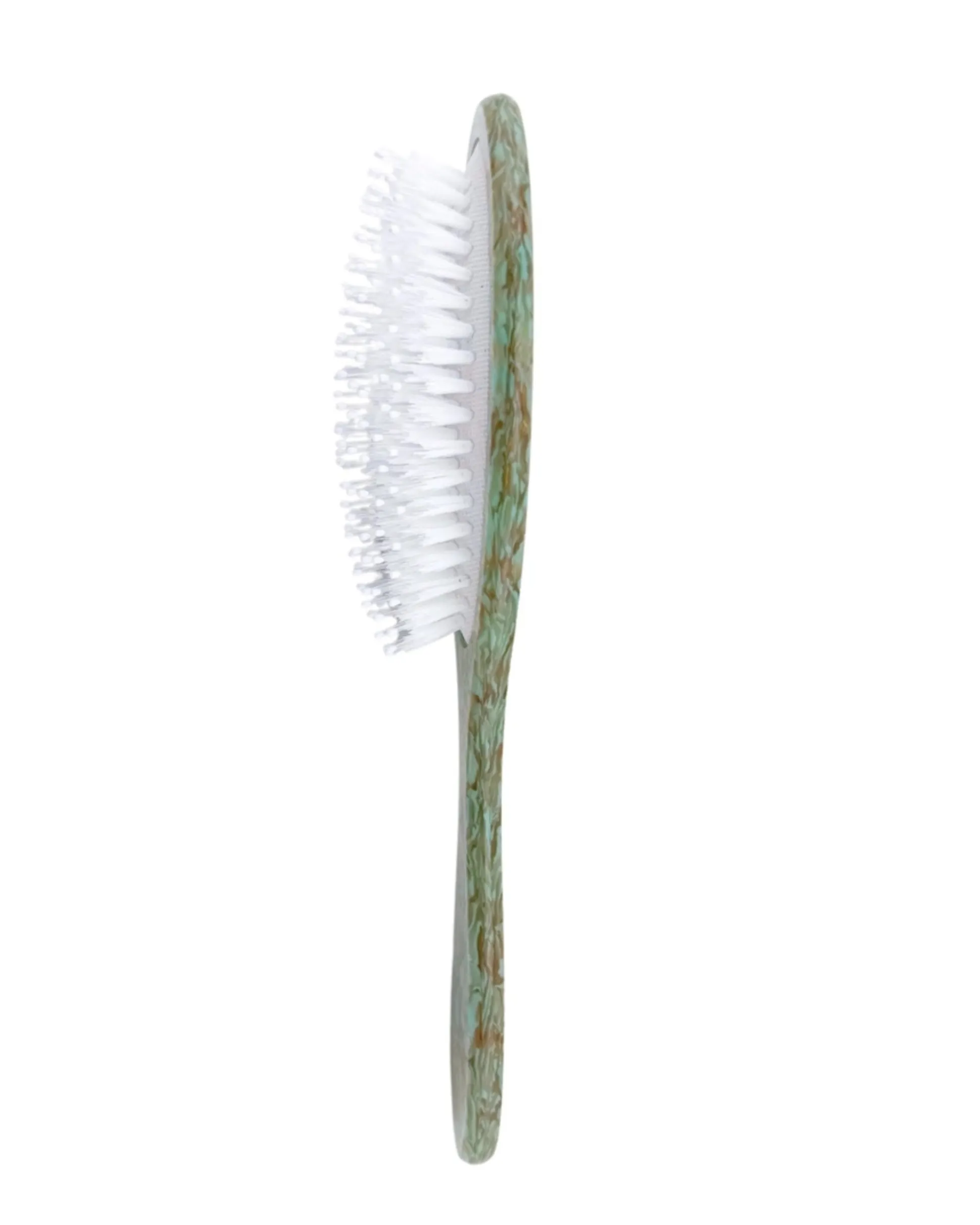 Hand Painted Flower Mahjong Amazing Hair Day Brush in Seafoam Combo