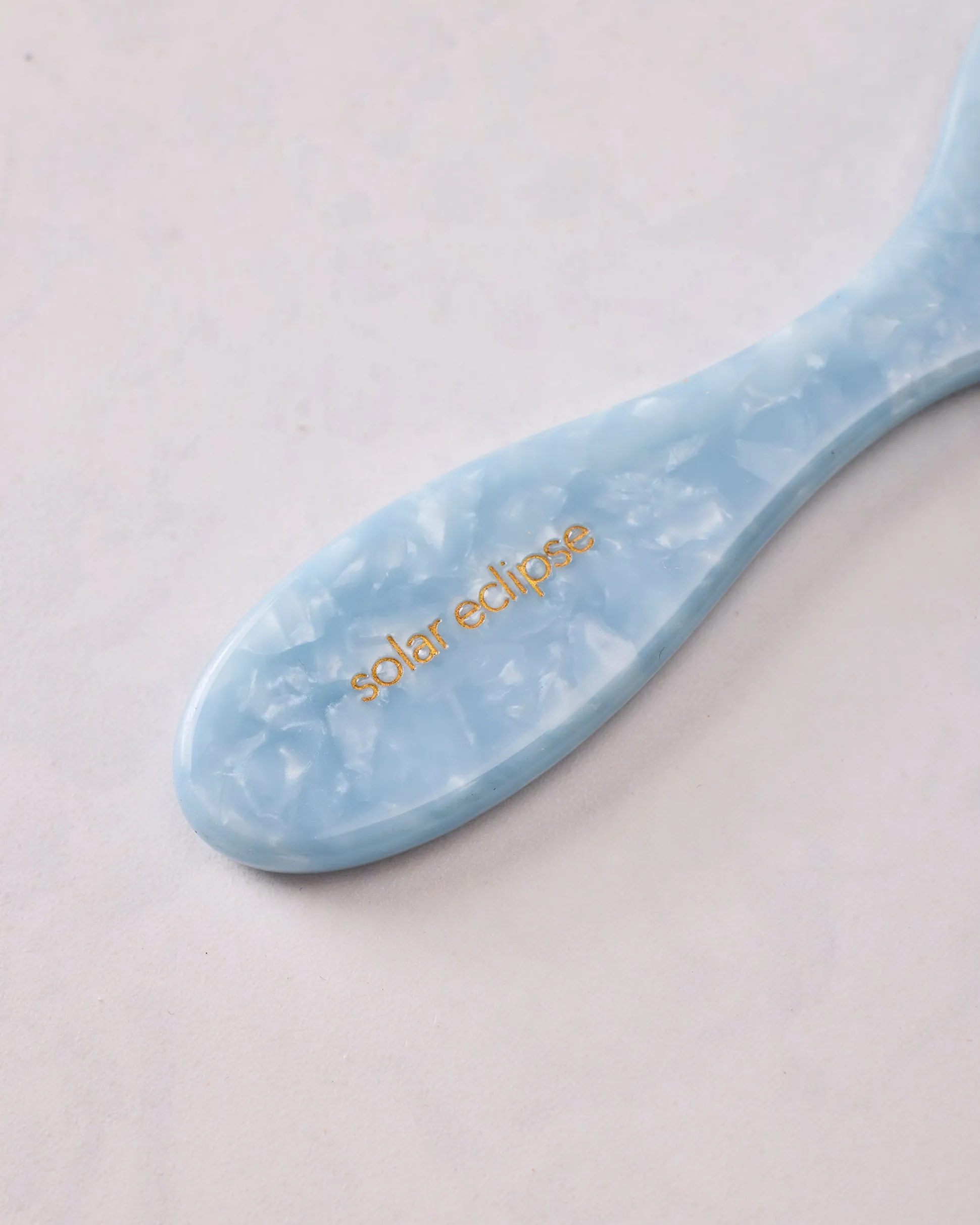 Hand Painted Hydrangea Amazing Hair Day Brush in Blue Combo