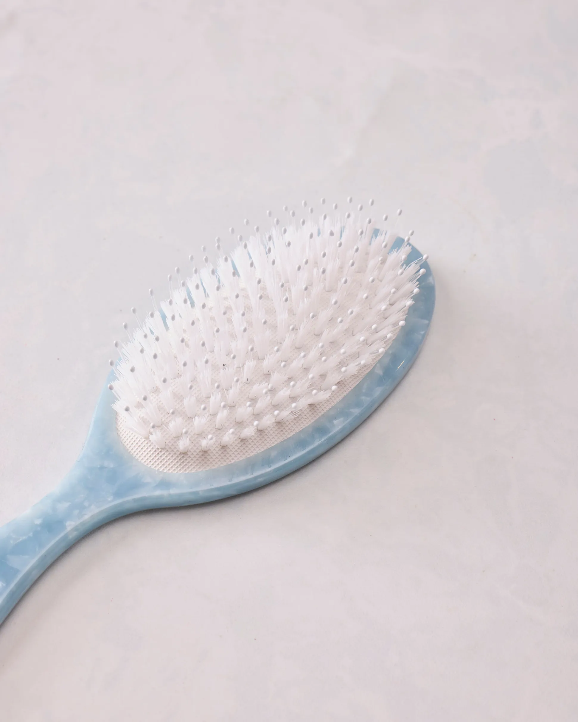Hand Painted Hydrangea Amazing Hair Day Brush in Blue Combo