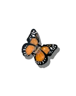 Hand Painted Mini Monarch Butterfly Claw Hair Clip in Orange Combo