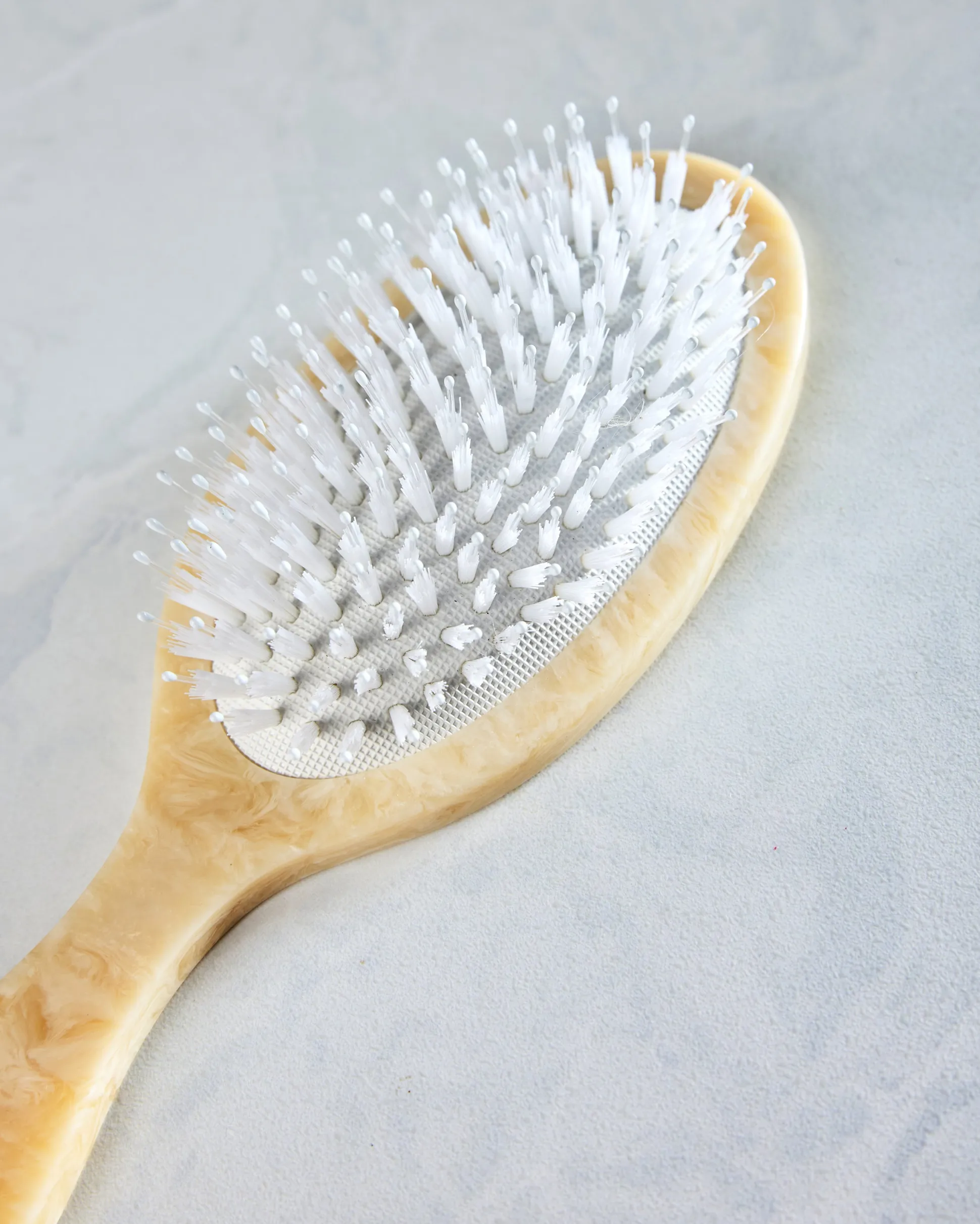 Hand Painted Palm Trees Amazing Hair Brush in Ivory Combo